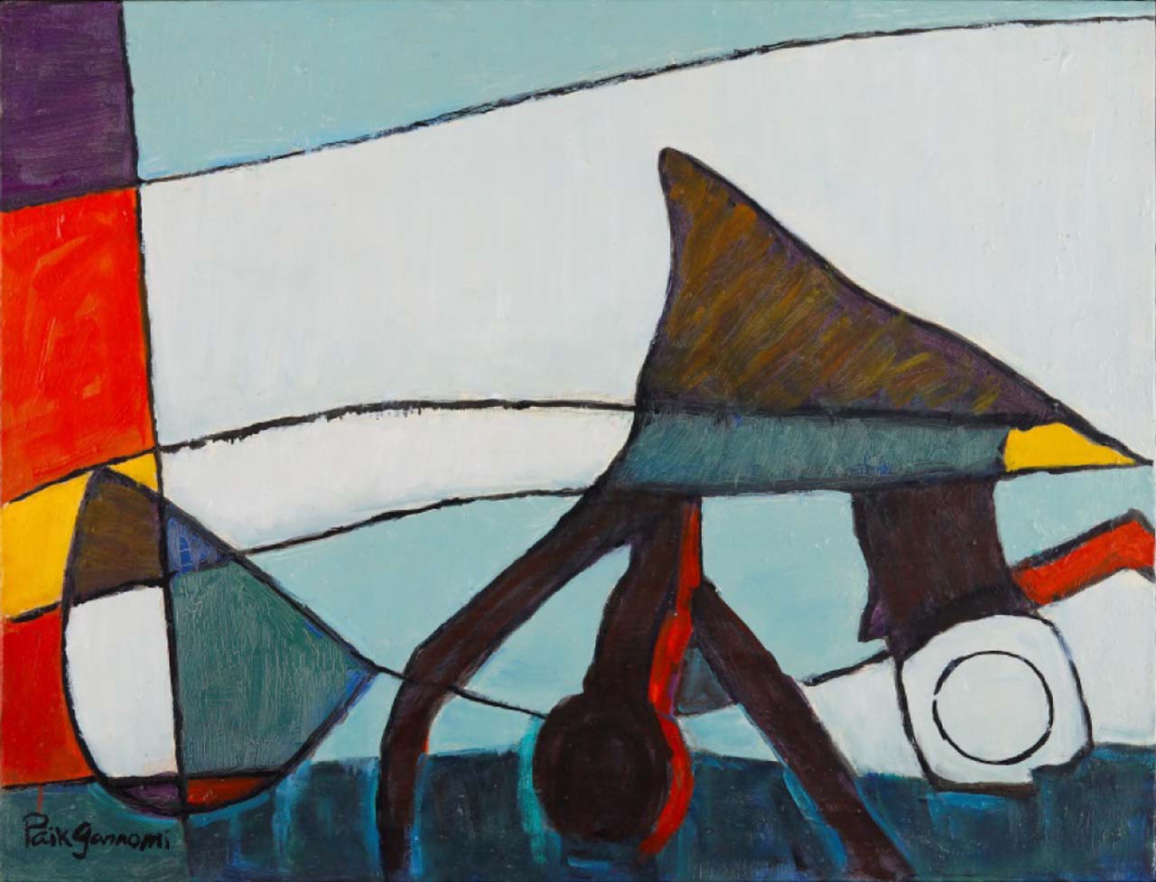 백철극 作. 비행기 Ⅱ(1977-19878) 68.5x100 oil on canvas 국립현대미술관 소장