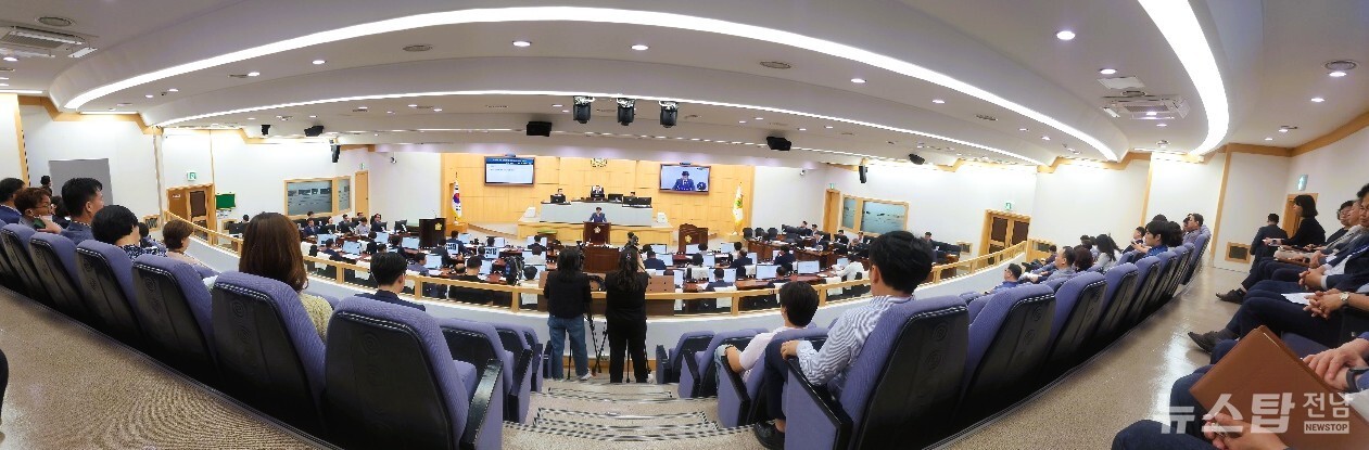 ▲여수시의회 본회의장./뉴스탑전남