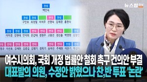 [영상]민덕희 여수시의원 "지역상품권 사용처 확대 개정 법률안 신중해야 "